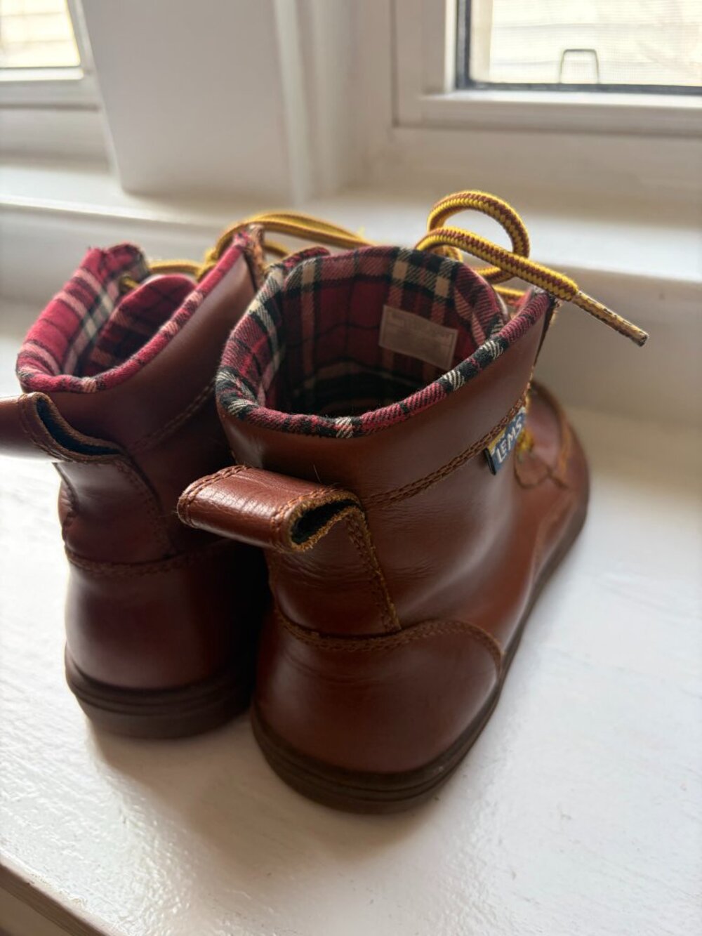 Lems Boulder Boots Russet Brown Leather Unisex Men 6/Women 7.5 - Picture 9 of 14
